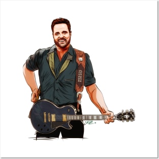 Randy Houser - An illustration by Paul Cemmick Posters and Art